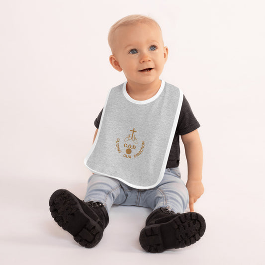 F.I.F(G.O.D Guiding Our Direction Embroidered Baby Bib