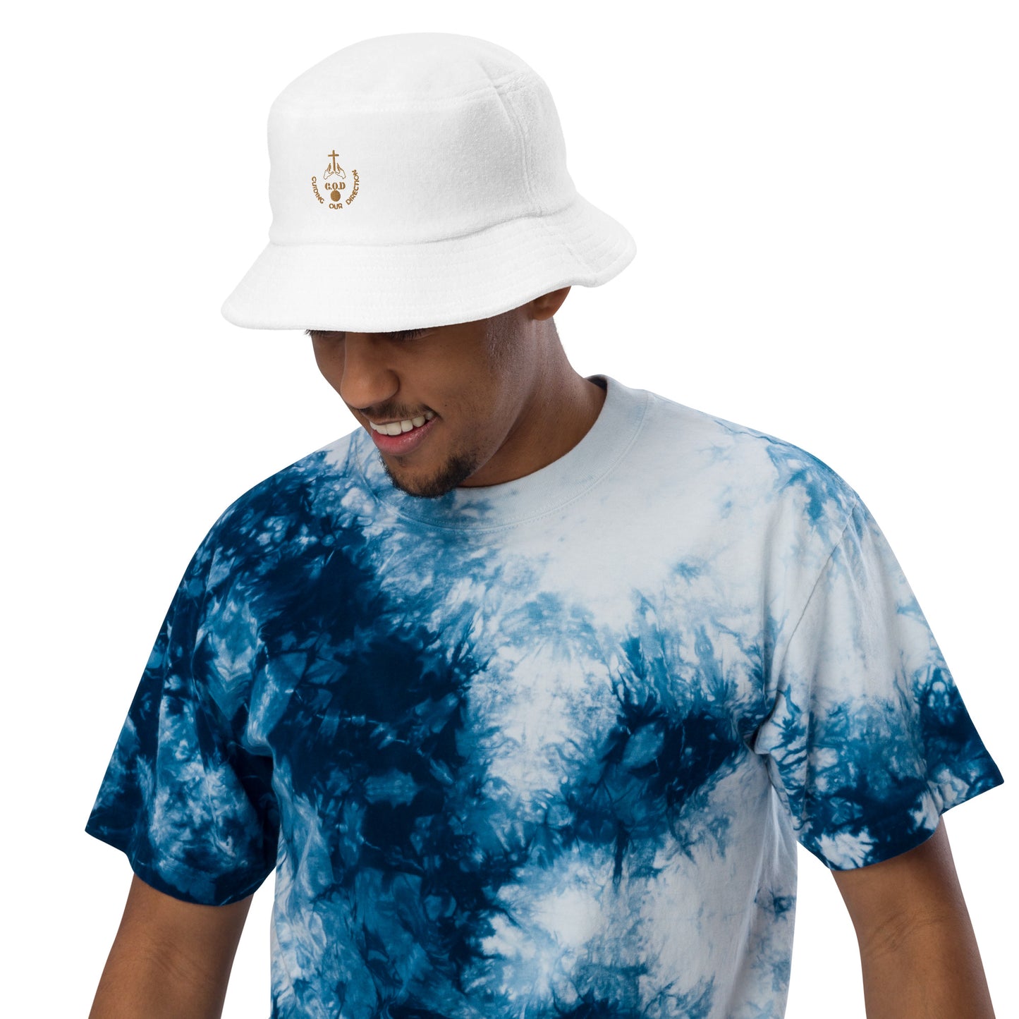 F.I.F(G.O.D Guiding Our Direction Terry cloth bucket hat