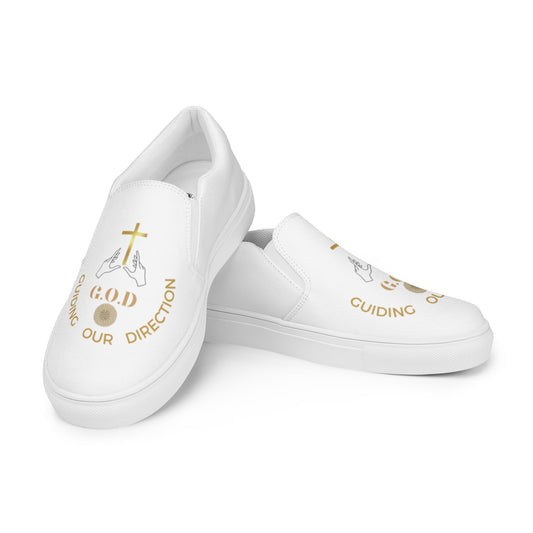 F.I.F( G.O.D Guiding Our Direction Women’s slip-on canvas shoes